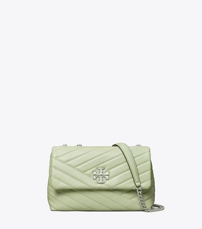 Tory Burch Women's Small Kira Chevron Convertible Shoulder Bag Pine Frost