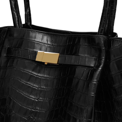 DeMellier London Women's The New York Black Croc-Effect