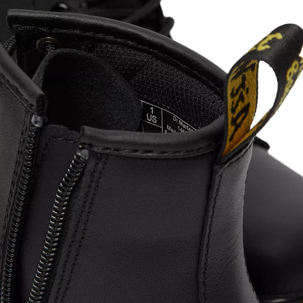 Dr. Martens Unisex Junior 1460 Softy T Leather Lace Up Boots Black - Softy T