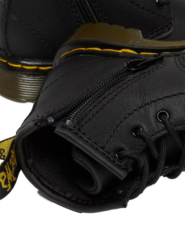 Dr. Martens Unisex Infant 1460 Softy T Leather Lace Up Boots Black - Softy T