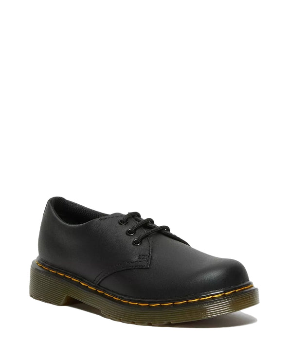 Dr. Martens Unisex Junior 1461 Softy T Leather Shoes Black - Softy T