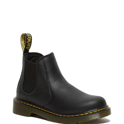 Dr. Martens Unisex Junior 2976 Softy T Leather Chelsea Boots Black - Softy T