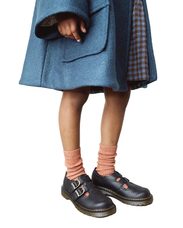 Dr. Martens Girl Junior 8065 Softy T Leather Mary Jane Shoes Black - Softy T