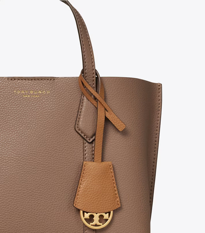 Tory Burch Women's Small Perry Triple-Compartment Tote CLAM SHELL