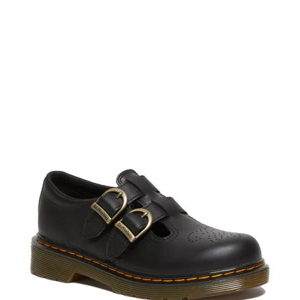 Dr. Martens Girl Junior 8065 Softy T Leather Mary Jane Shoes Black - Softy T