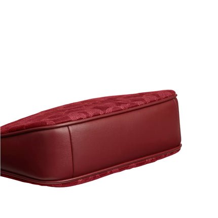 Coach Women's Nolita 19 In Signature Denim Silver/True Red