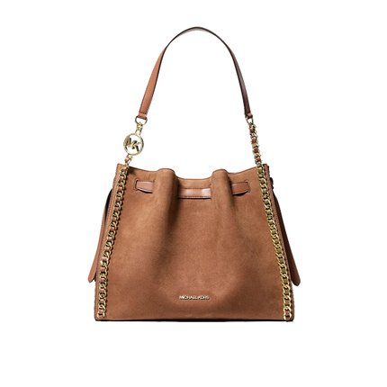 Michael Kors Women's Mina Large Chain Shoulder Bag Luggage