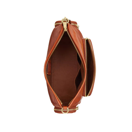 Coach Women's Laurel Shoulder Bag With Pockets Gold/Cinnamon