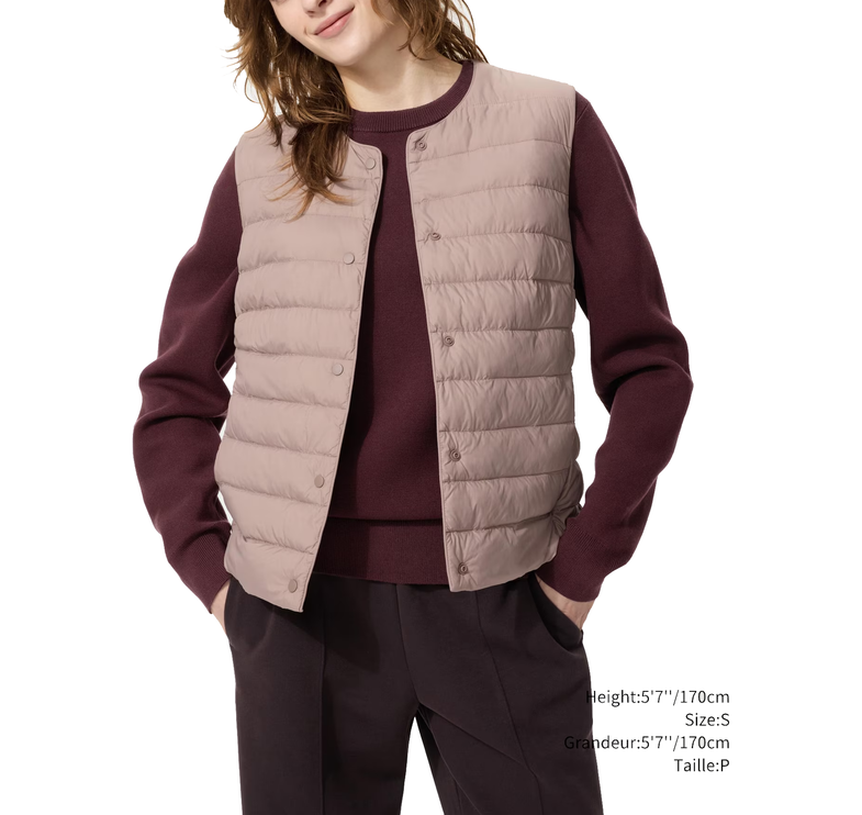 Uniqlo Women's Pufftech Compact Vest 11 Pink