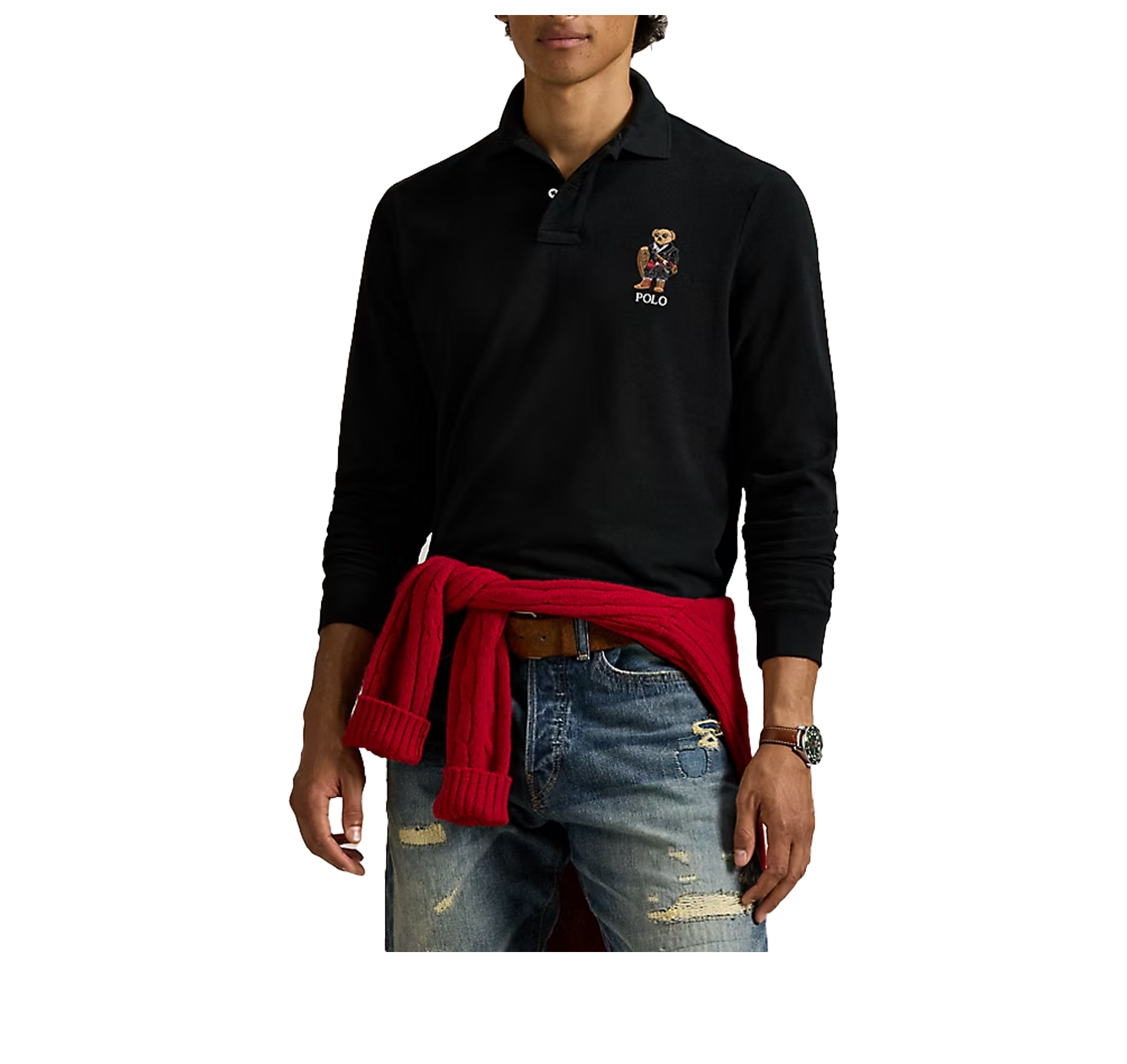 Polo Ralph Lauren Men's Classic Fit Polo Bear Mesh Polo Shirt Polo