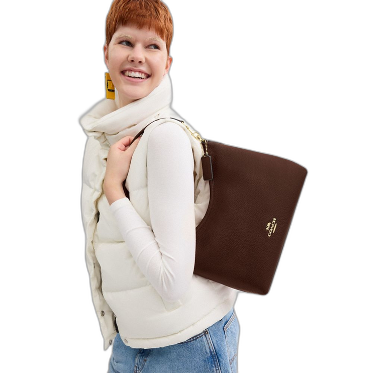 Coach Women's Laurel Shoulder Bag Gold/Maple