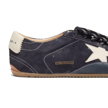 Golden Goose Women's True Star in Dark Blue Suede with White Nappa Leather Star