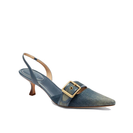 Coach Women's Margot Slingback In Loved Denim Dark Indigo