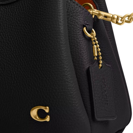 Coach Women's Lana Shoulder Bag 19 Brass/Black