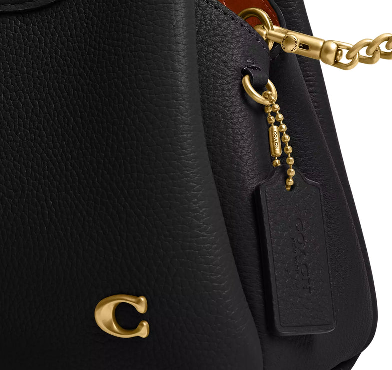 Coach Women's Lana Shoulder Bag 19 Brass/Black