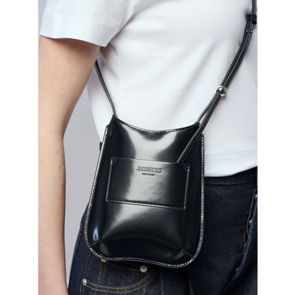 Jacquemus Women's The Bisou Phone Pouch Black