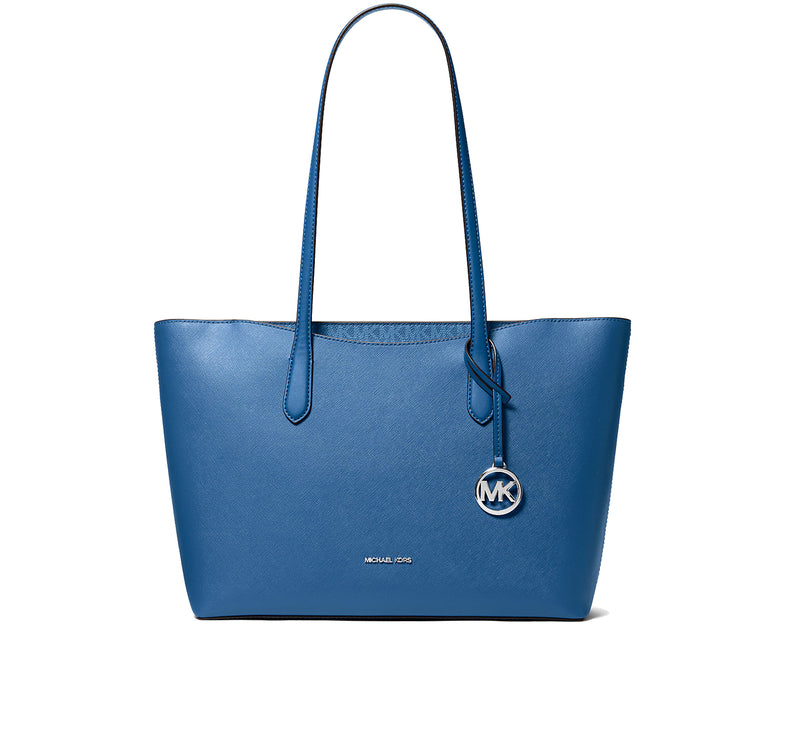 Michael Kors Women's Arden Large Top-Zip Tote Bag Galaxy Blue