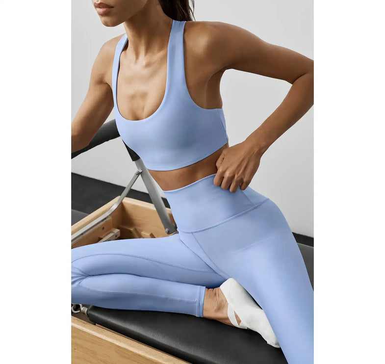 alo Women's 7/8 High-Waist Airlift Legging Light Provence Blue