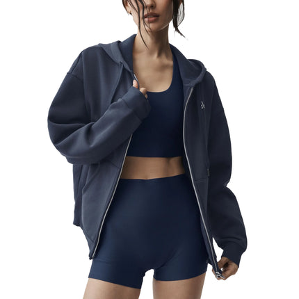 alo Women's Accolade Full Zip Hoodie Navy