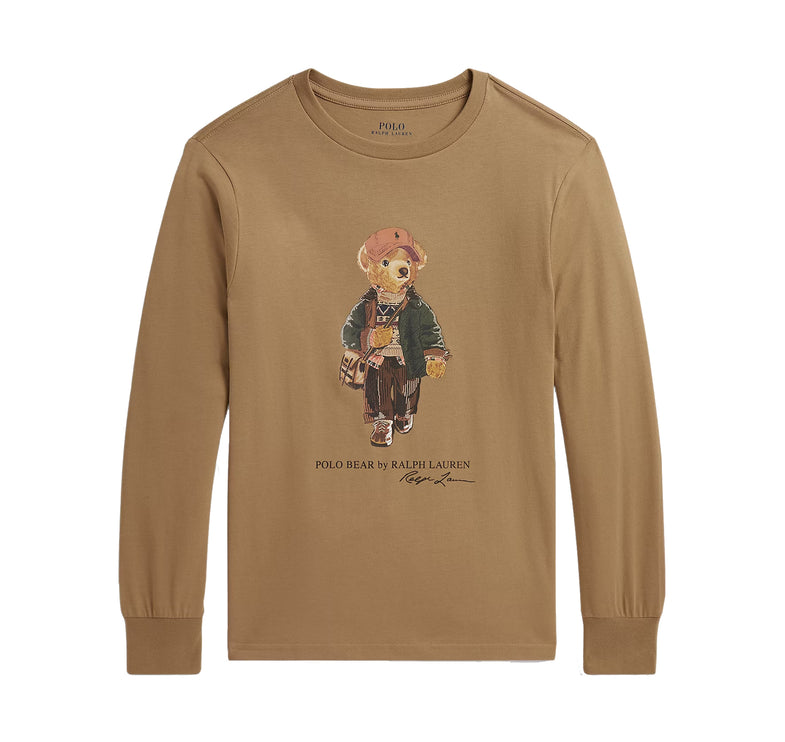 Polo Ralph Lauren Boy's Polo Bear Cotton Jersey Tee Camel