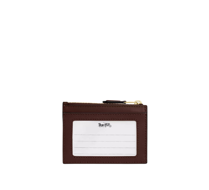 Coach Women's Mini Skinny Id Case With Quilting Gold/Maple