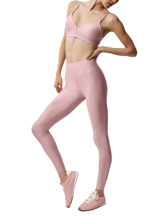 alo Women's Airlift High-Waist 7/8 Fine Line Legging Vintage Pink