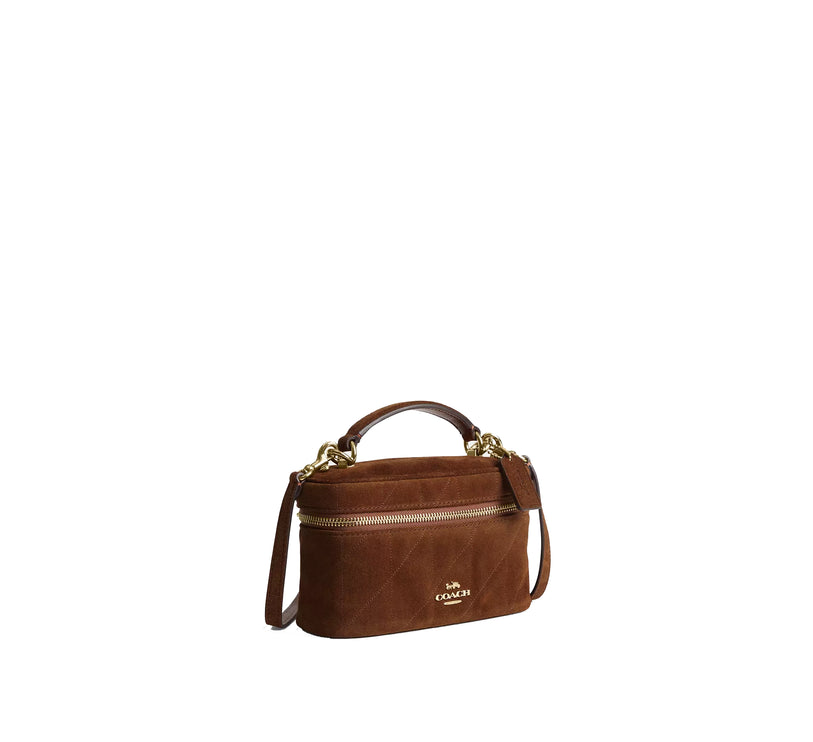 Coach Women's Rainer Crossbody Bag 18 With Quilting Gold/Warm Brown