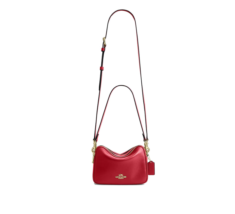 Coach Women's Carey Crossbody Bag Gold/Poppy