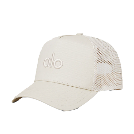 alo Unisex District Trucker Hat - Bone