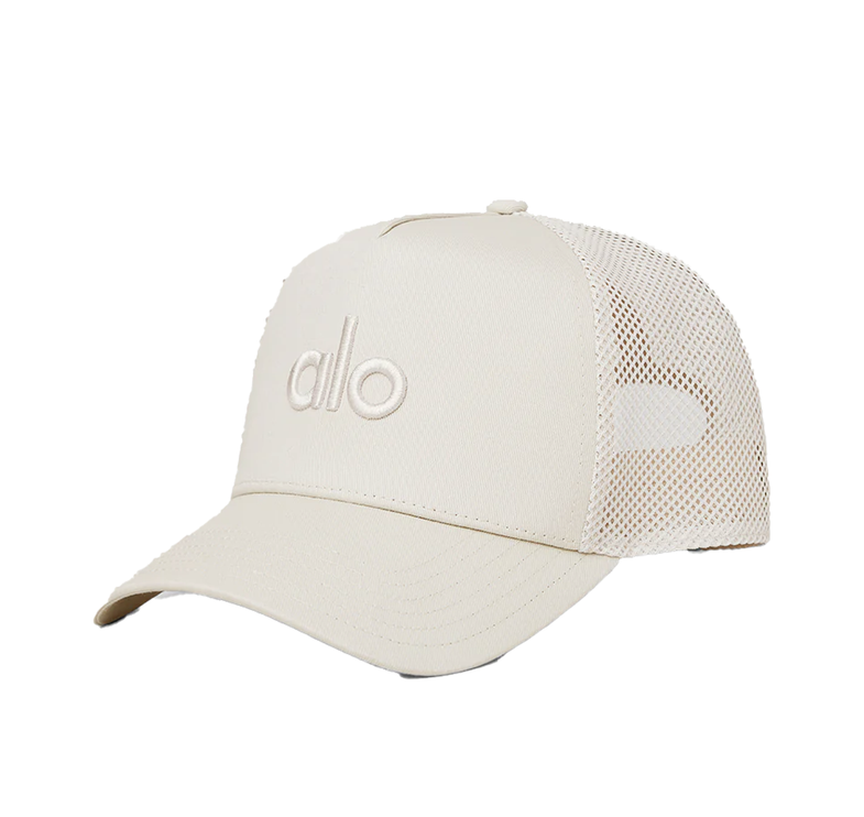 alo Unisex District Trucker Hat - Bone