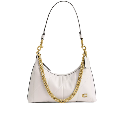 Coach Women's Juliet Shoulder Bag 25 With Quilting Brass/Chalk