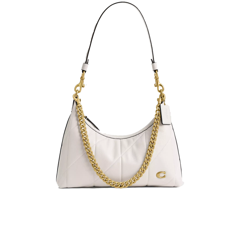 Coach Women's Juliet Shoulder Bag 25 With Quilting Brass/Chalk