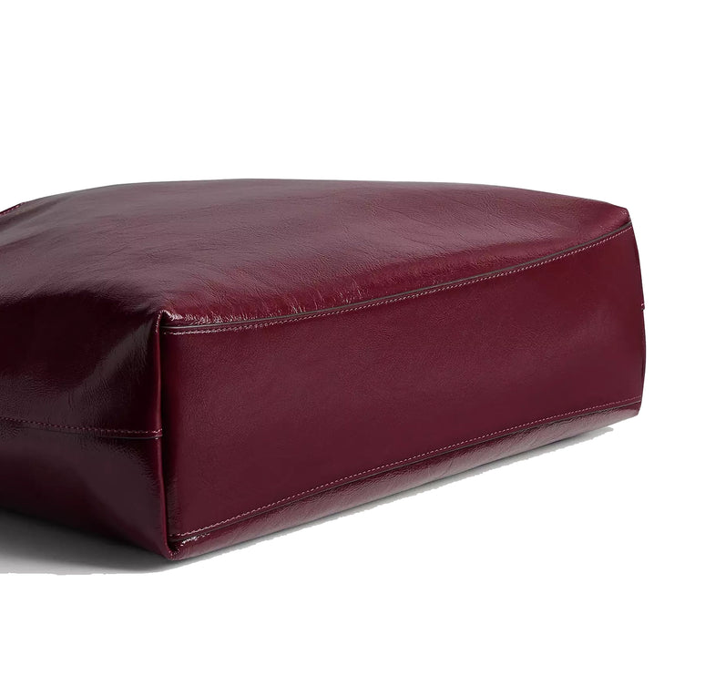 Coach Women's Brooklyn Shoulder Bag 34 Brass/Dark Cherry