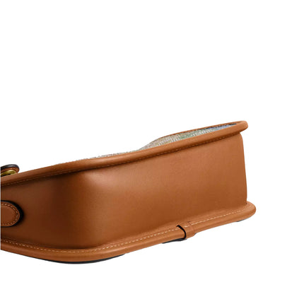 Coach Women's Swinger Bag 20 With Chain In Crystal Signature Jacquard Brass/Rainbow Multi