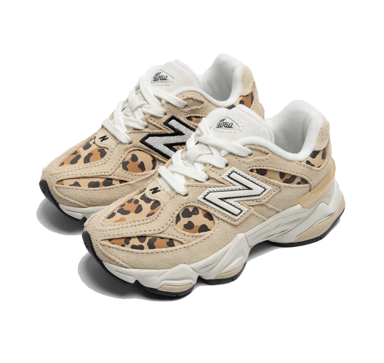 New Balance Little Kid's 9060 Sandstone/Leopard P906064R