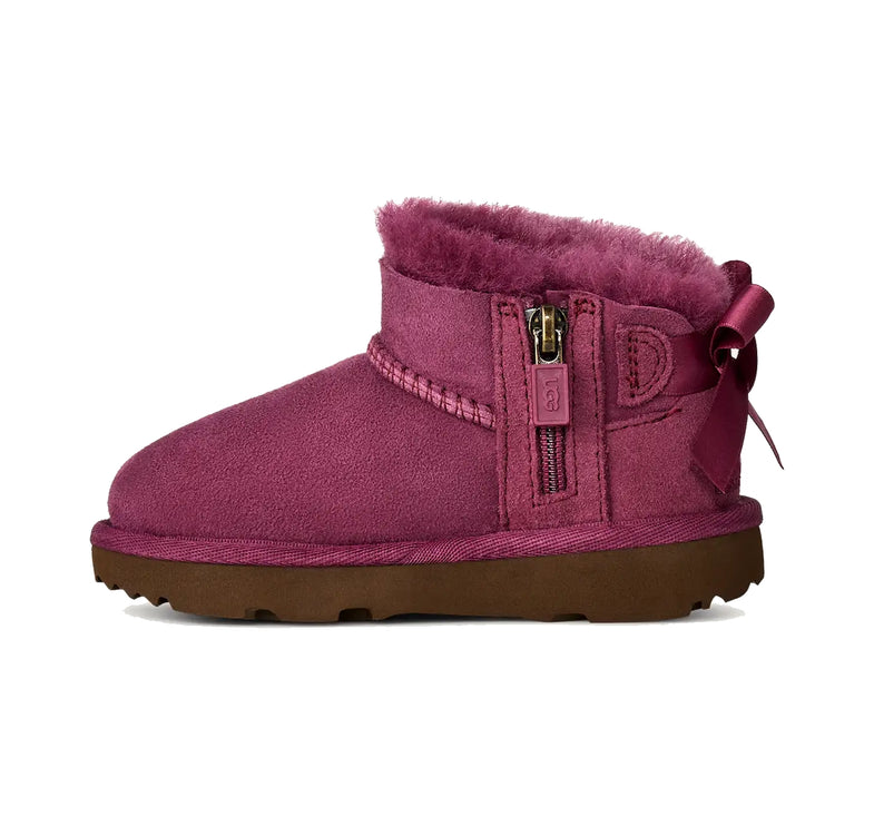 UGG Toddlers Ultra Mini Bailey Bow Dark Winterberry