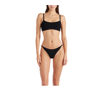 HUNZA G Women's Tyler Bikini Tonal Black