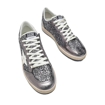 Golden Goose Women's Ball Star Sneakers Silver Shine