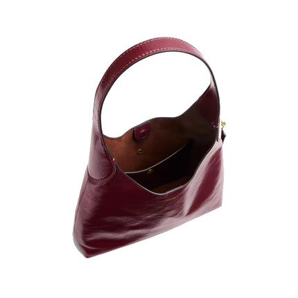 Coach Women's Brooklyn Shoulder Bag 28 Brass/Dark Cherry