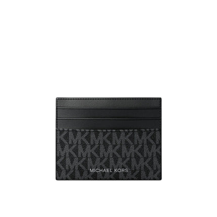 Michael Kors Men's Cooper Signature Logo Card Case Black
