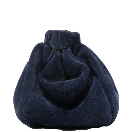 DeMellier London Women's The Miami Clutch Bag Navy Suede