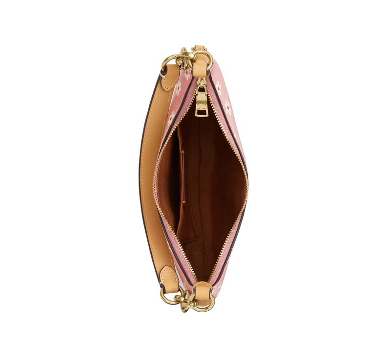 Coach Women's Mini Payton Bag With Floral Print Gold/Pink Multi