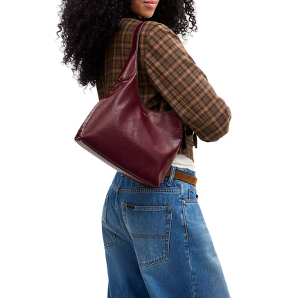 Coach Women's Brooklyn Shoulder Bag 28 Brass/Dark Cherry
