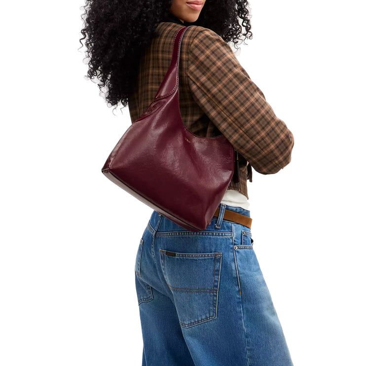 Coach Women's Brooklyn Shoulder Bag 28 Brass/Dark Cherry
