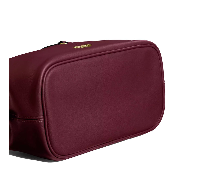 Coach Women's Elise Shoulder Bag Gold/Dark Cherry