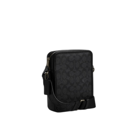 Coach Women's Sullivan Crossbody Bag In Signature Canvas Gunmetal/Charcoal/Black