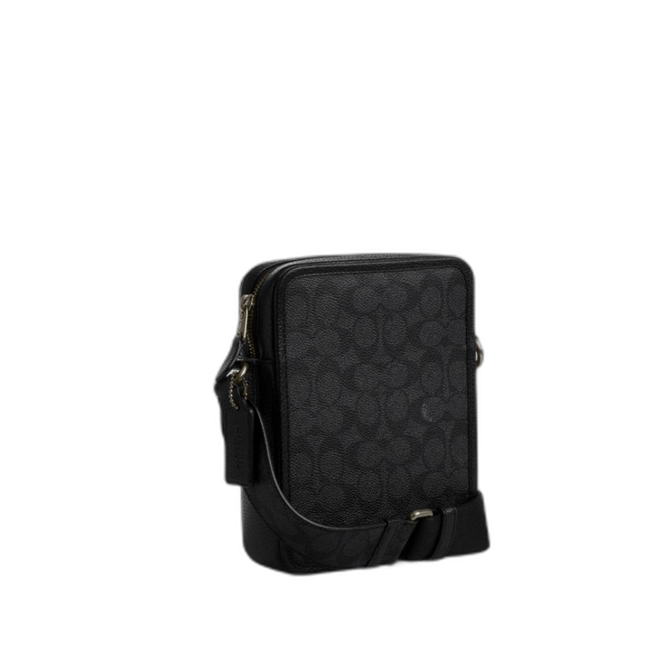Coach Women's Sullivan Crossbody Bag In Signature Canvas Gunmetal/Charcoal/Black