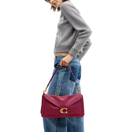 Coach Women's Tabby Shoulder Bag 36 Brass/Dark Fuchsia