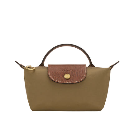 Longchamp Women's Le Pliage Original Pouch With Handle Olive
