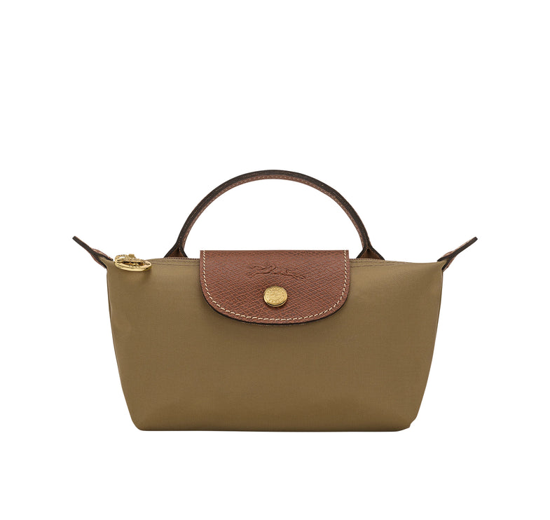 Longchamp Women's Le Pliage Original Pouch With Handle Olive